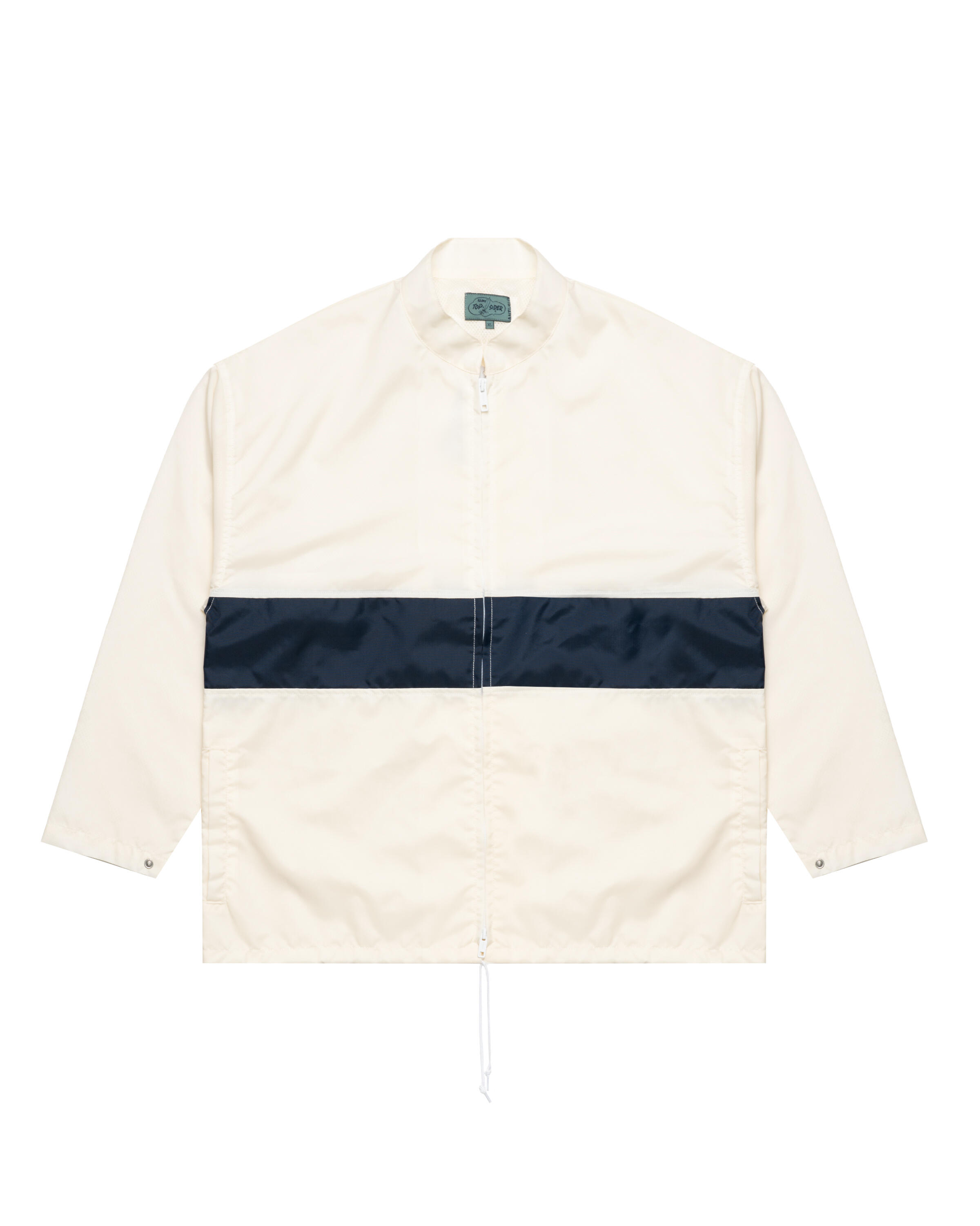 【NAVY】Boat Jacket Panel Nylon Oxford Beams+ Boat Jacket Stripe Nylon Oxford | 38180653139-01 | AFEW STORE
